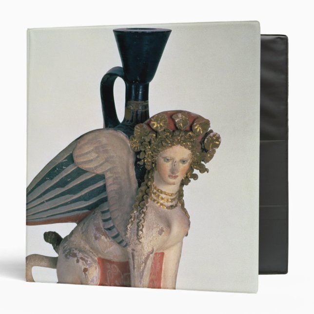 Lekythos in the form of a Sphinx Binder (Front/Inside)
