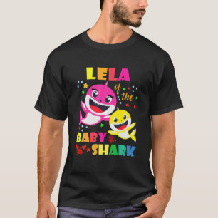 Lela Of The Birthday Shark Dad, Mom Matching Famil T-Shirt