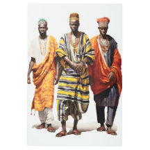 "L'élégance vestimentaire : Trio des hommes africa