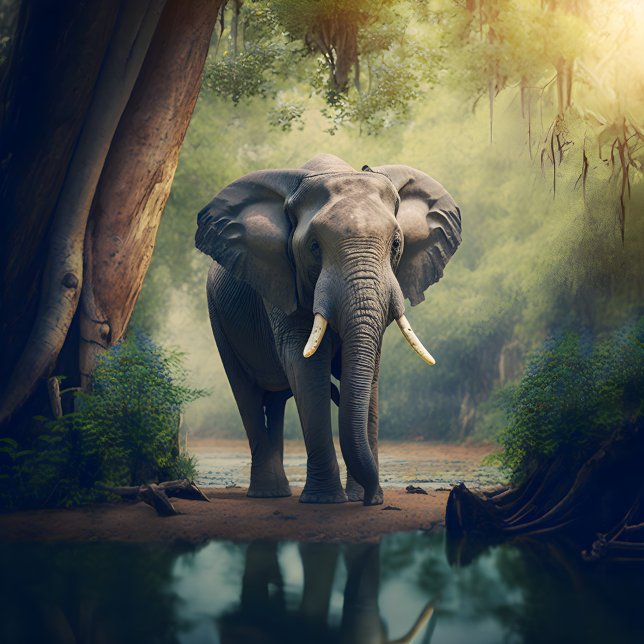 L'éléphant dans le puzzle sauvage (Créateur téléchargé)