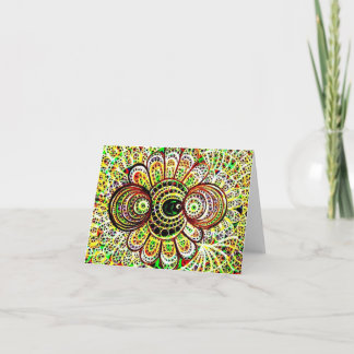 Leliza conçoit la carte vierge de note (vert