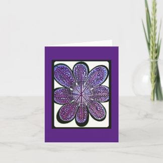 Leliza Designs Blank Note Card (Emily Purple)