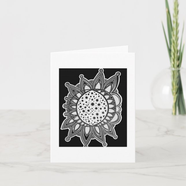 Leliza Designs carte de note blanche (Devant)