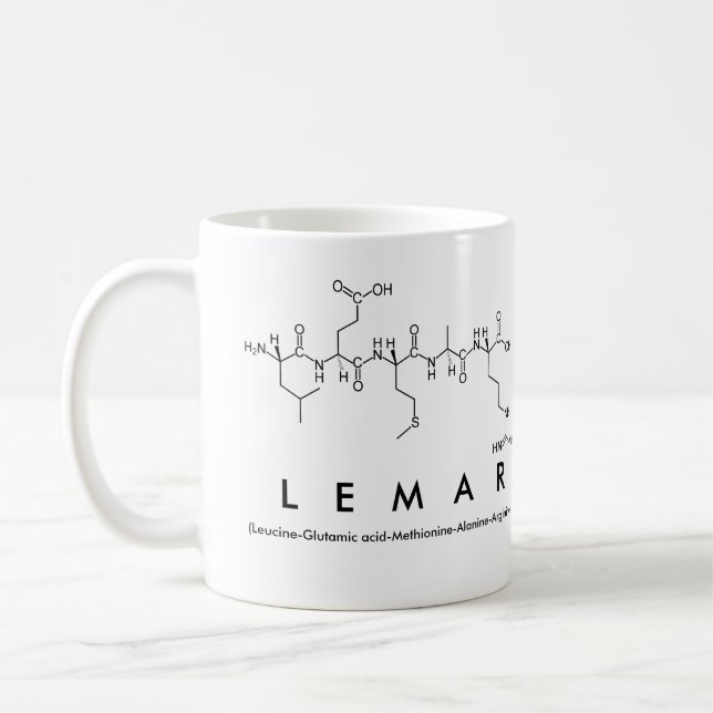 Lemar peptide name mug (Left)