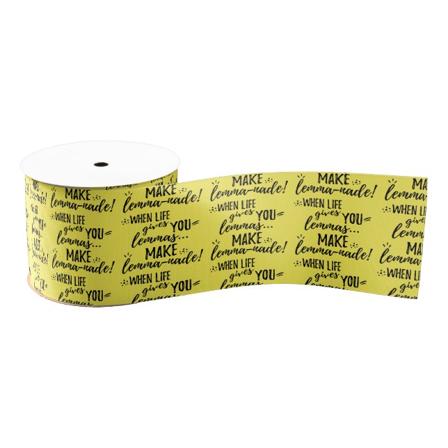 Lemma (Lemonade) Mathematics Linguistics Humour Grosgrain Ribbon (Spool)