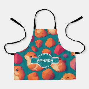 Lemming Geometric Colourful Personalized Pattern Apron