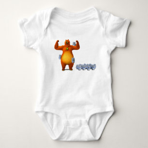 Lemmings Tabodi And Grizzy characters super, fun Baby Bodysuit
