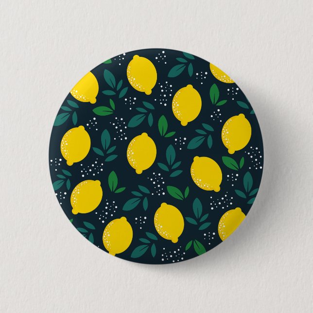 Lemon 2 Inch Round Button (Front)