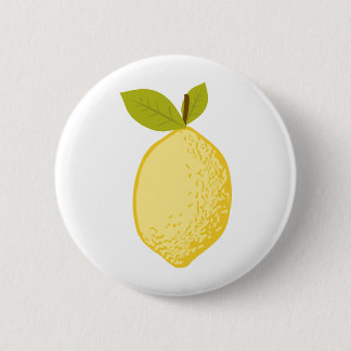 Lemon 2 Inch Round Button