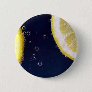 Lemon 2 Inch Round Button