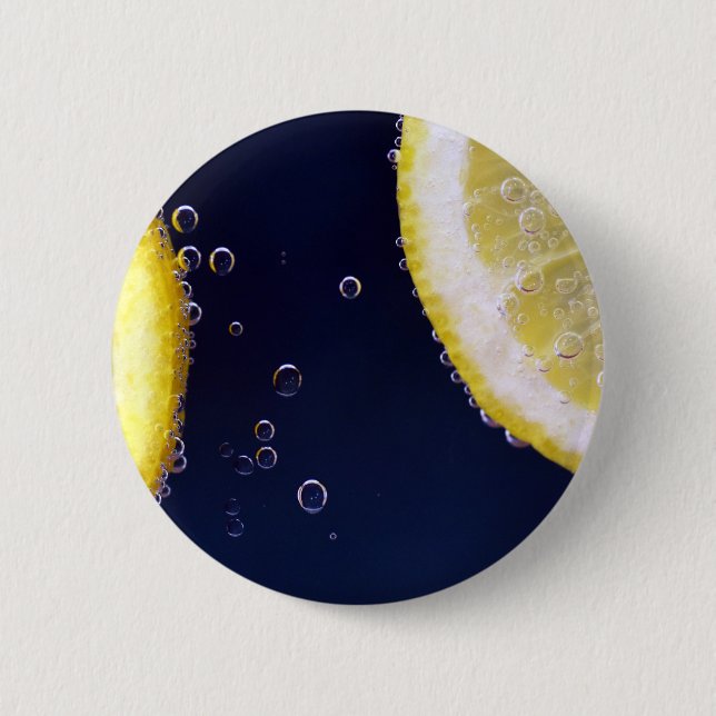 Lemon 2 Inch Round Button (Front)