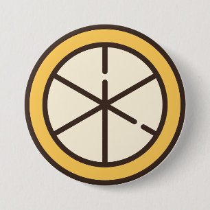 lemon 3 inch round button