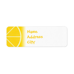 Lemon Address Labels