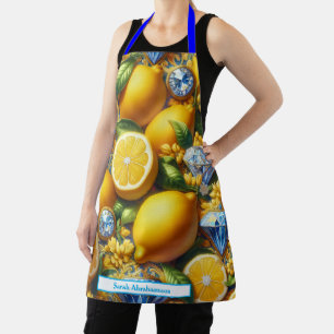 Lemon Amalfi Coast Diamonds Apron