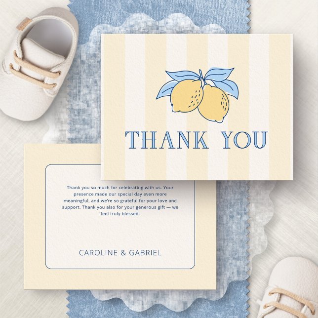 Lemon Amalfi Thank You Card (Creator Uploaded)