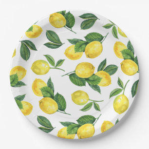 Lemon Amalfi Wedding Outdoor Italian Citrus Paper Plate
