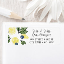 Lemon and Blueberry Label