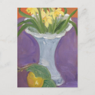 LEMON AND DAFFODILS POSTCARD