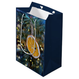 Lemon and glitter medium gift bag