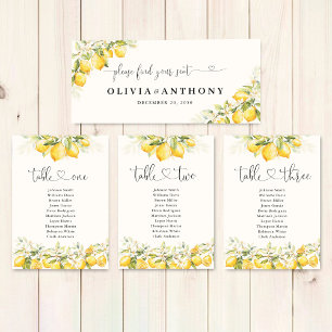Lemon and Greenery Citrus Wedding Head Table Sign