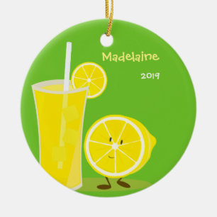 Lemon and Lemonade   Christmas Ornament