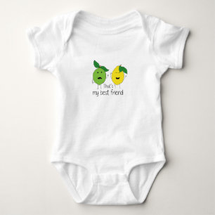Lemon and Lime Best Friends Baby Bodysuit