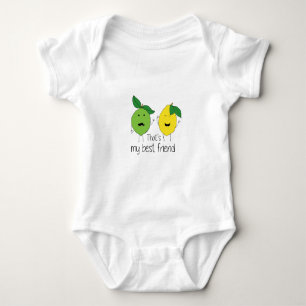 Lemon and Lime Best Friends Baby Bodysuit