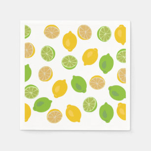 Lemon and Lime Pattern Napkin