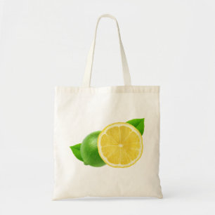 Lemon and lime tote bag