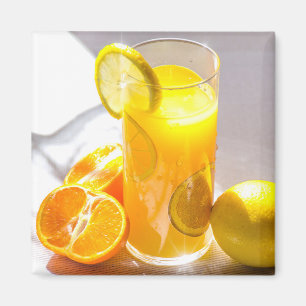 Lemon and Oranges Fruit Photography Magnet