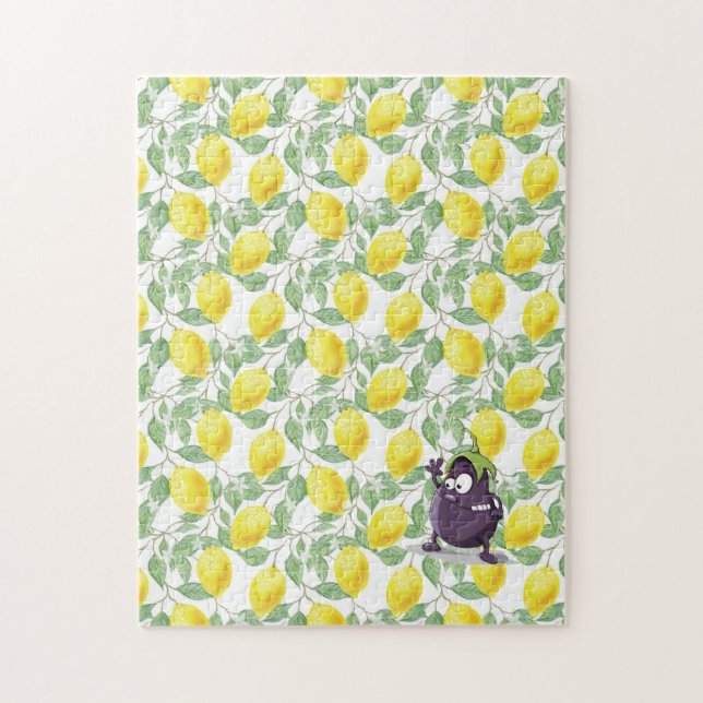Lemon and the Eggplant  Puzzle (Vertical)