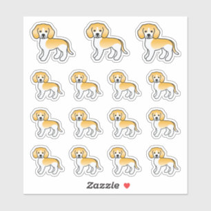 Lemon And White Beagle Cute Cartoon Dogs