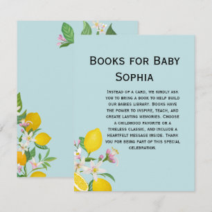 Lemon Baby Shower, Ciao Baby, Italian Theme  Enclosure Card