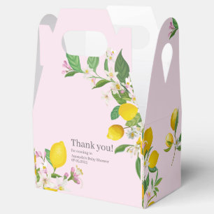 Lemon Baby Shower, Ciao Baby, Italian Theme Favor Box