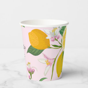 Lemon Baby Shower, Ciao Baby, Italian Theme Paper Cups