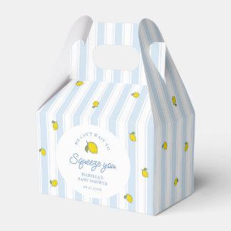 Lemon Baby Shower Gender Neutral Favor Box