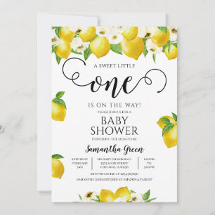 Lemon Baby Shower Invitation