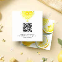 Lemon Baby Shower Registry Enclosure Card