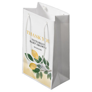 Lemon Baby Shower Small Gift Bag