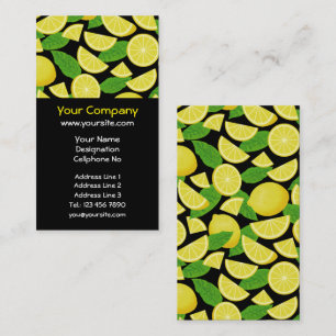 Lemon Background Business Card