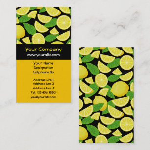 Lemon Background Business Card