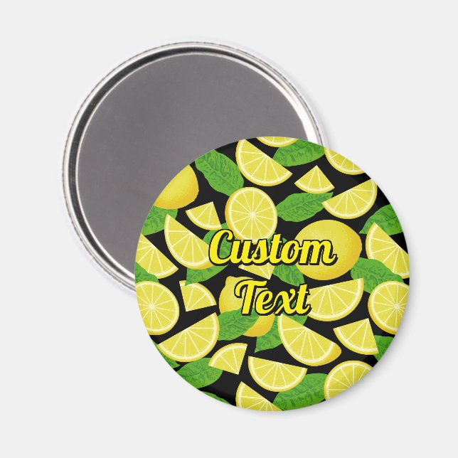 Lemon Background Magnet (Front/Back)