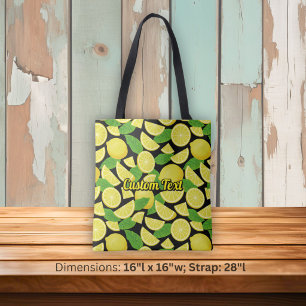 Lemon Background Tote Bag