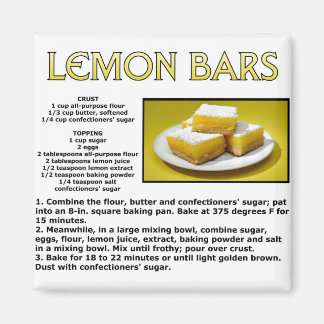 Lemon Bars Magnet
