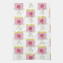 Lemon birthday cake tea/Kitchen Towel