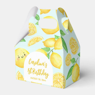 Lemon Birthday Thank You  Favor Box
