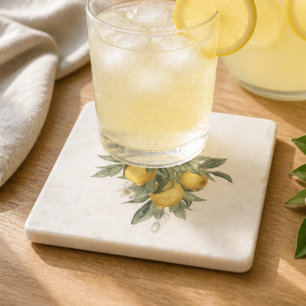 Lemon Bliss Marble Stone Coaster