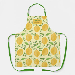 Lemon Bloom Collection Yellow pattern Apron