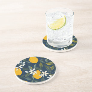 Lemon Blossom Mediterranean Sandstone Coaster