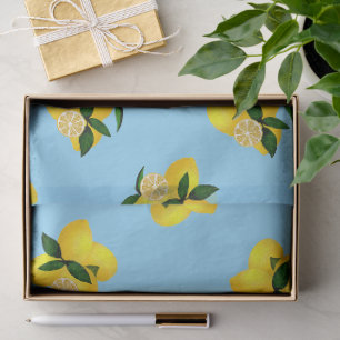 Lemon Blue Tissue Paper
